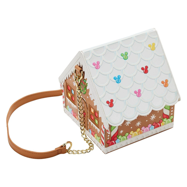 Loungefly Stitch Shoppe Minnie Gingerbread House Crossbody