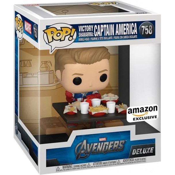 Pop! Deluxe Marvel: Avengers Victory Shawarma Series - Captain America, Amazon Exclusive #758