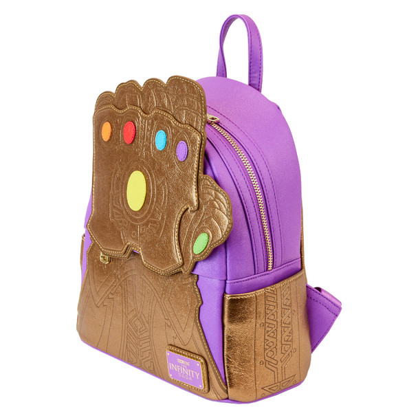 Loungefly Marvel Shine Thanos Gauntlet Mini Backpack