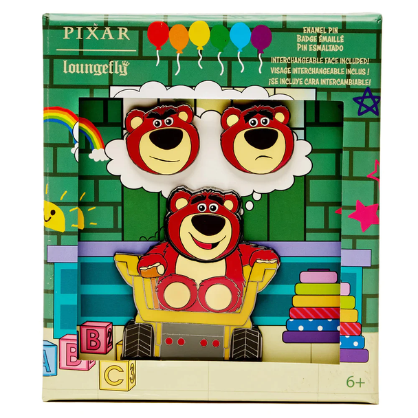 Loungefly Disney Pixar Toy Story Lotso Mixed Emotions Sliding 3 Inch Collector Box Pin