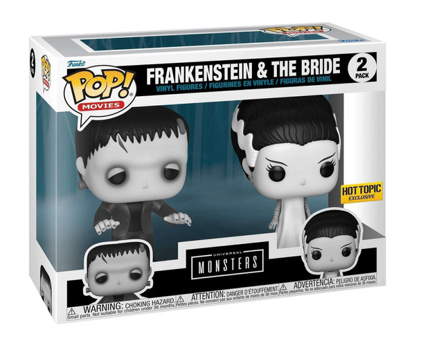 POP! Movies Frankenstein & The Bride Hot Topic 2 Pack