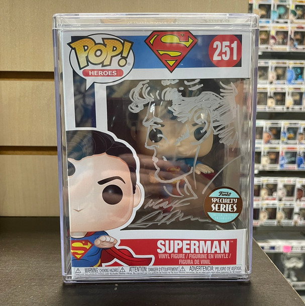 Pop! Heroes Superman - Flying Superman (80th Anniversary) #251 [SIGNED & SKETCHED]