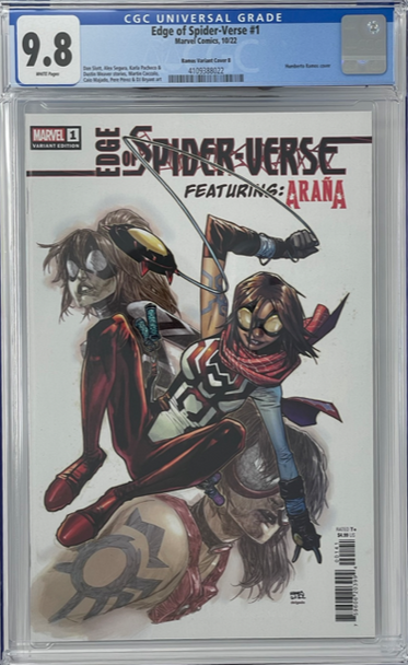 Edge of Spider-Verse 1 CGC 9.8 Ramos Variant B