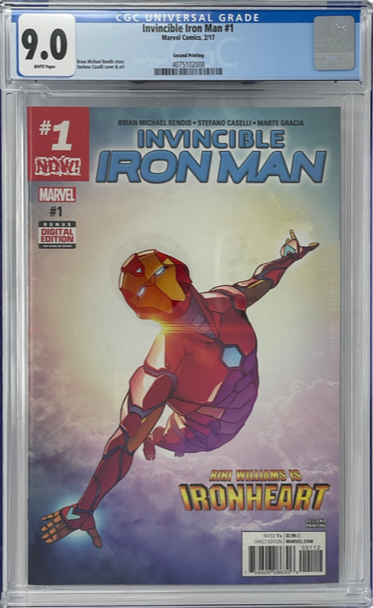 Invincible Iron Man 1 CGC 9.0 2nd Print