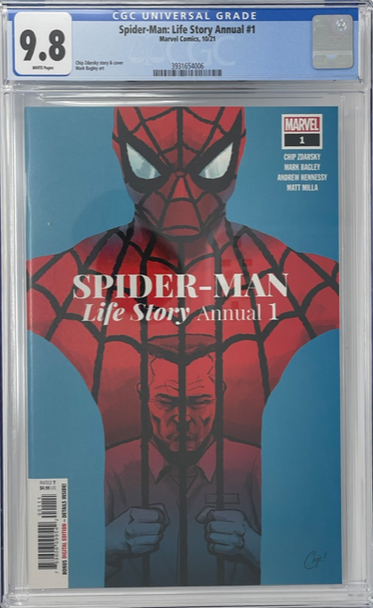 Spider-Man Life Story Annual 1 CGC 9.8 Bagley Cover