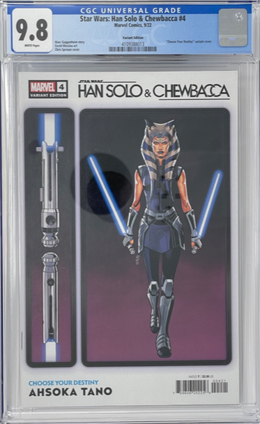 Star Wars Han Solo & Chewbacca 4 CGC 9.8 Sprouse Ahsoka Tano Variant