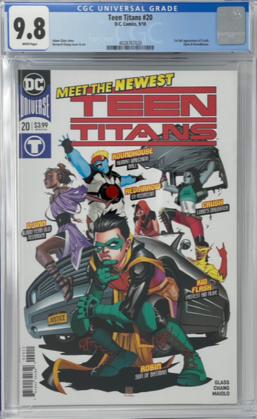 Teen Titans 20 CGC 9.8 1st Crush