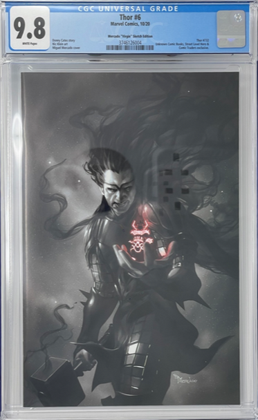 Thor 6 CGC 9.8 Mercado Virgin Sketch Variant