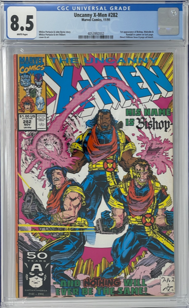 Uncanny X-Men 282 CGC 8.5 1st Bishop