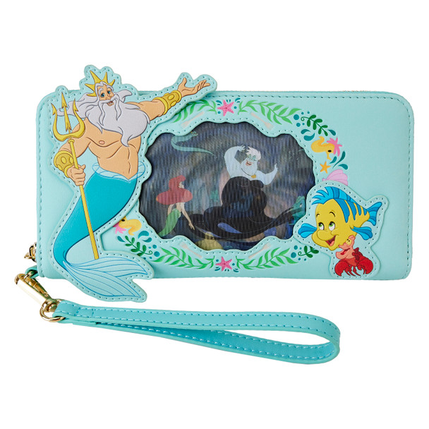 Loungefly Disney The Little Mermaid Princess Lenticular Zip Around Wallet