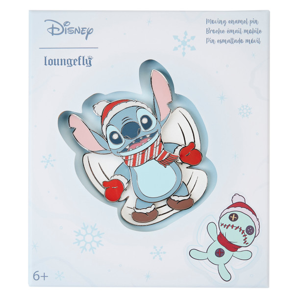 Loungefly Disney Stitch Snow Angel 3 Inch Pin