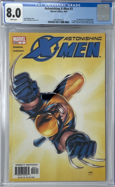 Astonishing X-Men 3 CGC 8.0 1st Abigail Brand