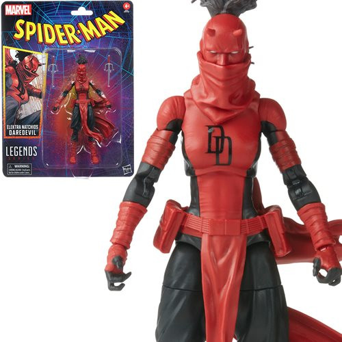 Spider-Man Retro Marvel Legends Elektra Natchios Daredevil Action
