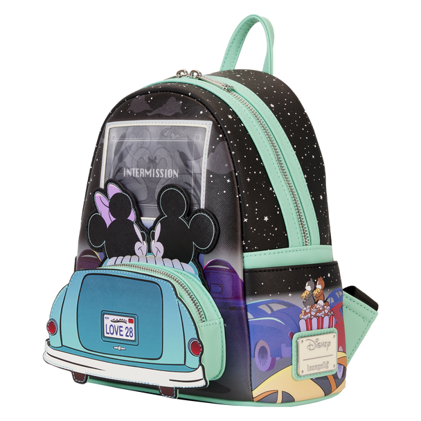 Loungefly Disney Mickey And Minnie Date Night Drive-In Mini Backpack