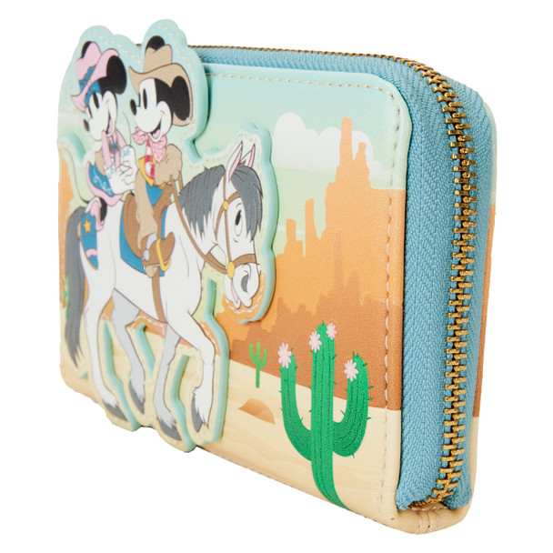 Loungefly Western Mickey & Minnie Zip Around Wallet