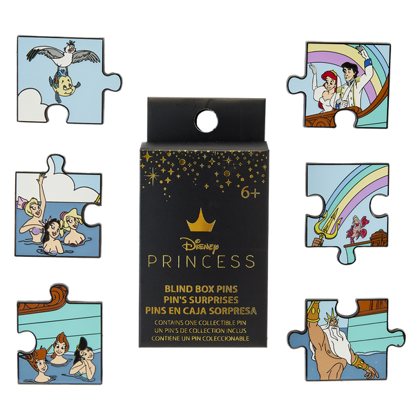 Loungefly The Little Mermaid Triton’s Gift Puzzle Mystery Box Pin [ONE RANDOM PIN]