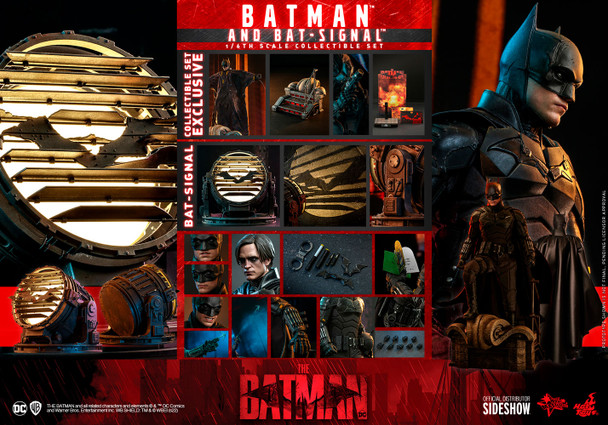 Batman and Bat-Signal Collectible Set