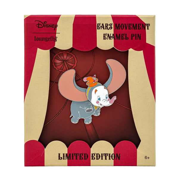 Loungefly Disney Dumbo Flying 3 Inch Collectible Enamel Pin