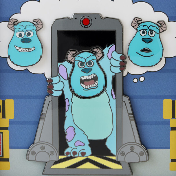 Loungefly Pixar Sulley Door Mixed Emotions 4-Piece Pin Set