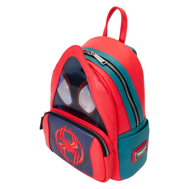 Spider-Verse Miles Morales Hoodie Cosplay Lenticular Mini Backpack