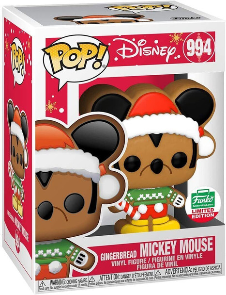Pop! Disney Gingerbread Mickey Mouse Funko Shop Exclusive #994