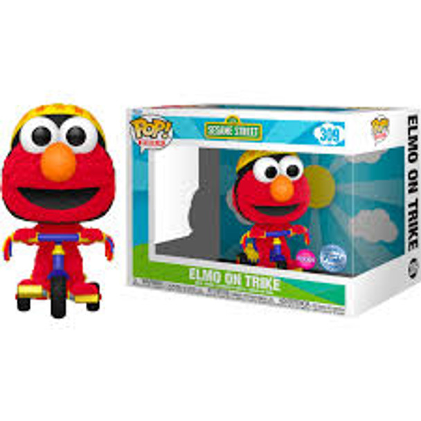 POP Rides: Sesame Street Elmo on Trike Flocked 2024 Target Con Exclusvie #309