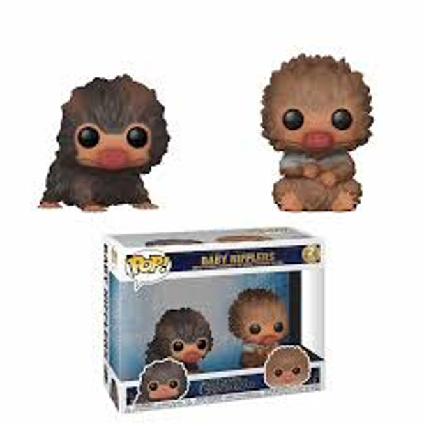 Pop Movies: Fantastic Beasts 2 Crimes of Grindelwald - Baby Niffler (Brown and Tan) 2-Pack