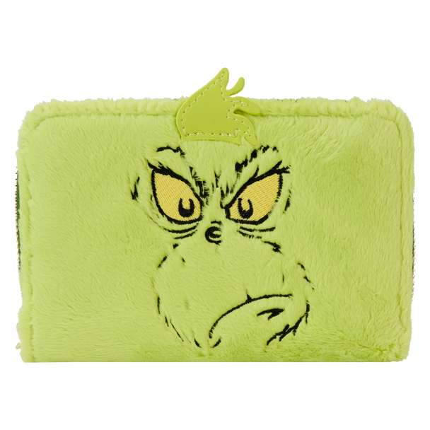 Loungefly Dr Seuss Plush Grinch Glow Cosplay Zip Around Wallet