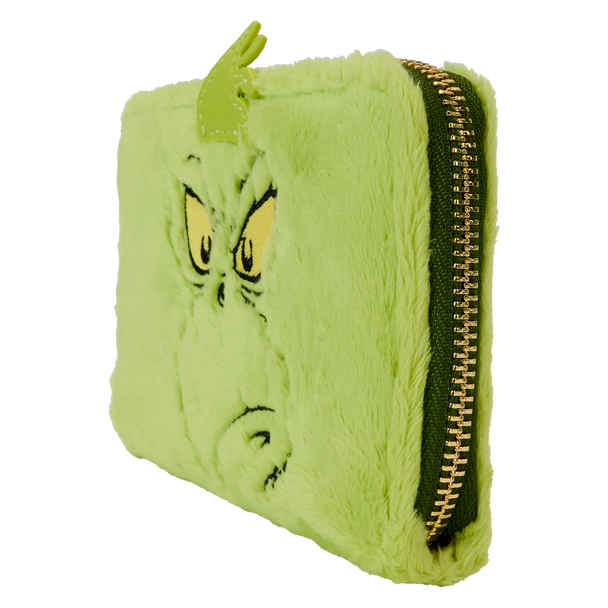 Loungefly Dr Seuss Plush Grinch Glow Cosplay Zip Around Wallet