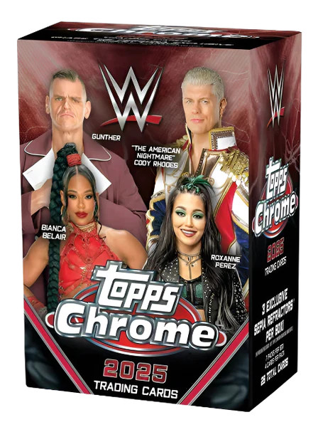 2025 Topps Chrome WWE Wrestling 7-Pack Blaster Box