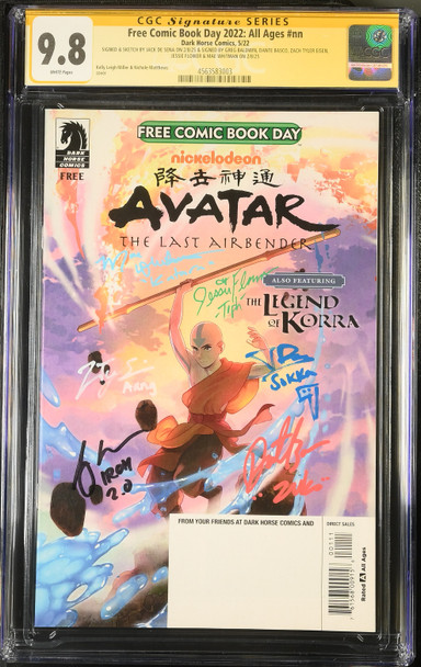 Avatar: The Last Airbender FCBD 2022 CGC 9.8 Signature Series – Signed by 6 Cast Members
