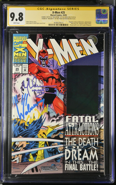 X-Men #25 CGC 9.8 Signature Series – Signed by Cal Dodd & Matthew Waterson | Marvel Comics