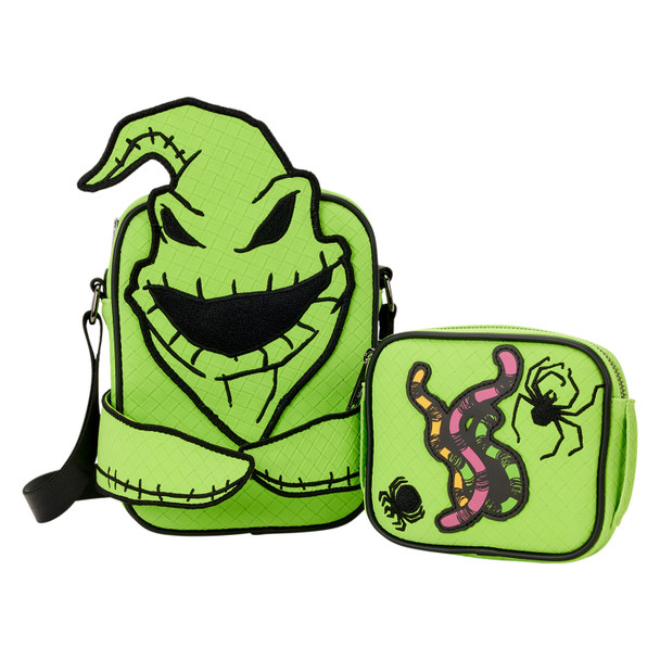 Loungefly The Nightmare Before Christmas Oogie Boogie Glow Crossbuddies® Cosplay Crossbody Bag with Coin Bag
