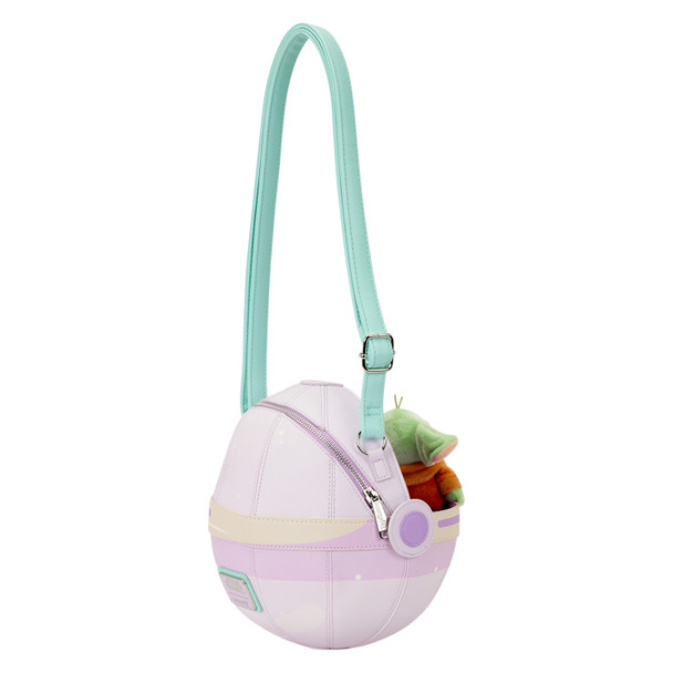 Loungefly Star Wars The Mandalorian Grogu Figural Pod Plush Crossbody Bag