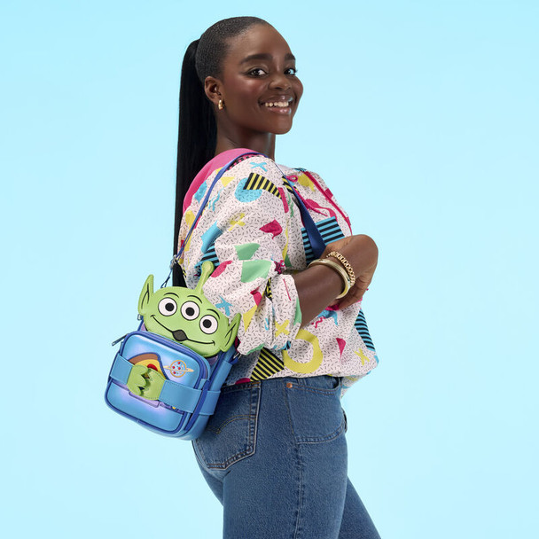 Loungefly Pixar Toy Story 30th Anniversary Aliens Crossbuddies Crossbody Bag