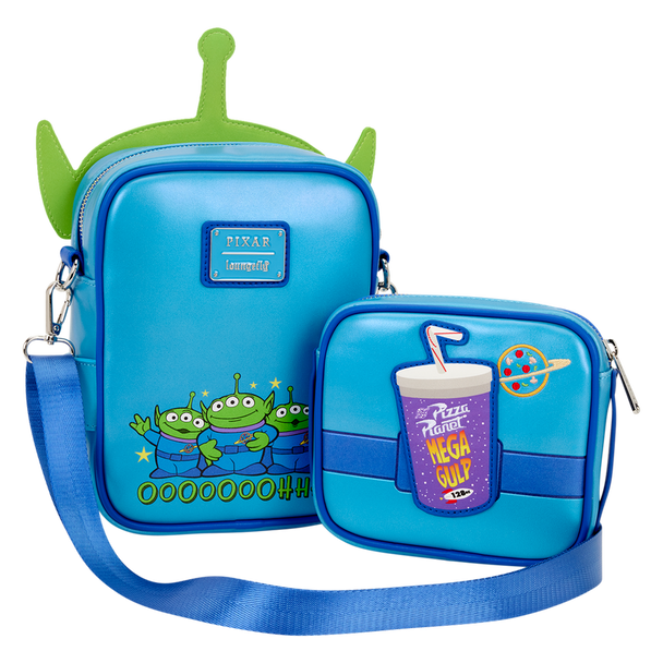Loungefly Pixar Toy Story 30th Anniversary Aliens Crossbuddies Crossbody Bag