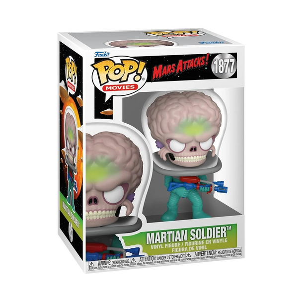 Funko Pop! Movies Mars Attacks! Martian Soldier #1877 Vinyl Figure