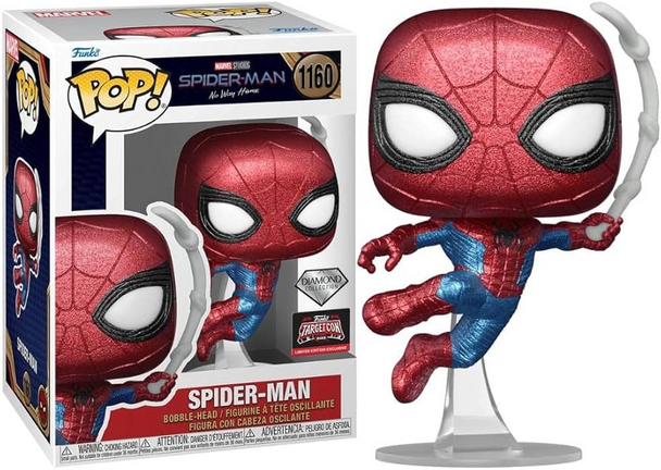 Funko Pop! Marvel Spider-Man #1160 – No Way Home – Diamond Collection – TargetCon Exclusive