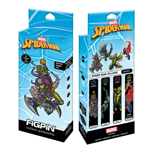 FiGPiN Mystery Enamel Pin – Spider-Man Villains Series Collectible Pin (Blind Box)