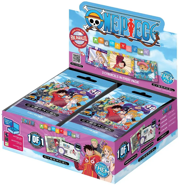 Cybersell One Piece Cybercel Trading Cards – Mystery Pack (3 Cybercels per Pack)