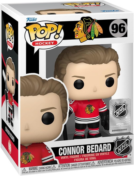 Funko POP! Hockey Connor Bedard #96 – Chicago Blackhawks NHL Vinyl Figure