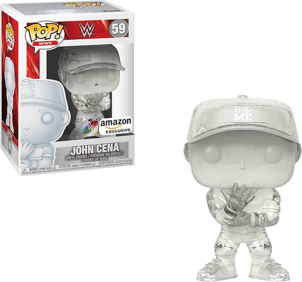 Funko POP! WWE John Cena Clear Invisible #59 Amazon Exclusive Vinyl Figure