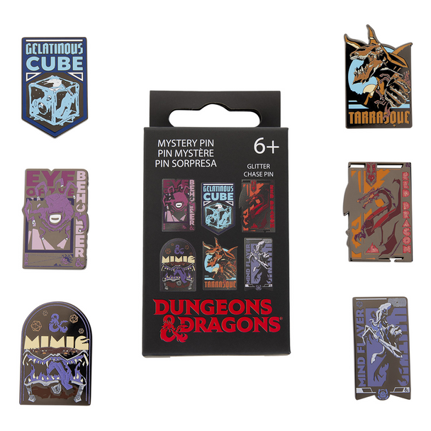 Loungefly Dungeons & Dragons Mystery Enamel Pin Blind Box