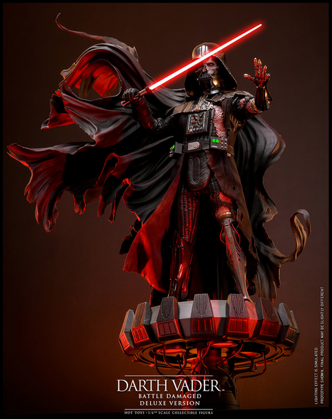 Hot Toys Star Wars Darth Vader Battle Damaged Deluxe Version 1/6 Scale Figure