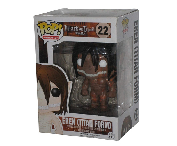 Attack on Titan Eren Titan Form Funko Pop! Animation #22 Hot Topic Exclusive vinyl figure in original packaging