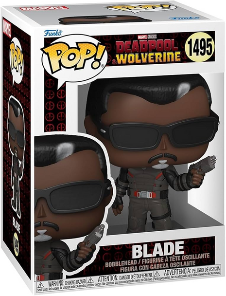 Deadpool & Wolverine Blade Funko Pop! Marvel #1495 vinyl bobblehead featuring Blade in tactical combat gear