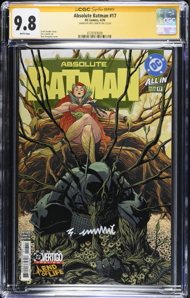 CGC Signature Series 9.8 Absolute Batman #17 Cover A signed by Eric Canete