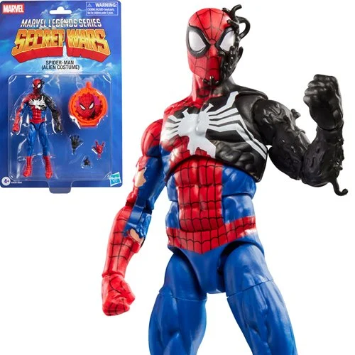 Marvel Legends Secret Wars Spider-Man Alien Costume action figure by Hasbro