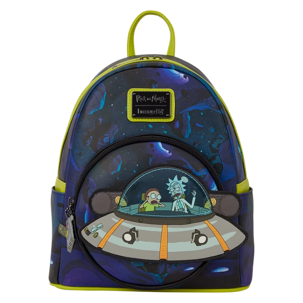 Loungefly Rick and Morty Space Cruiser Glow Mini Backpack