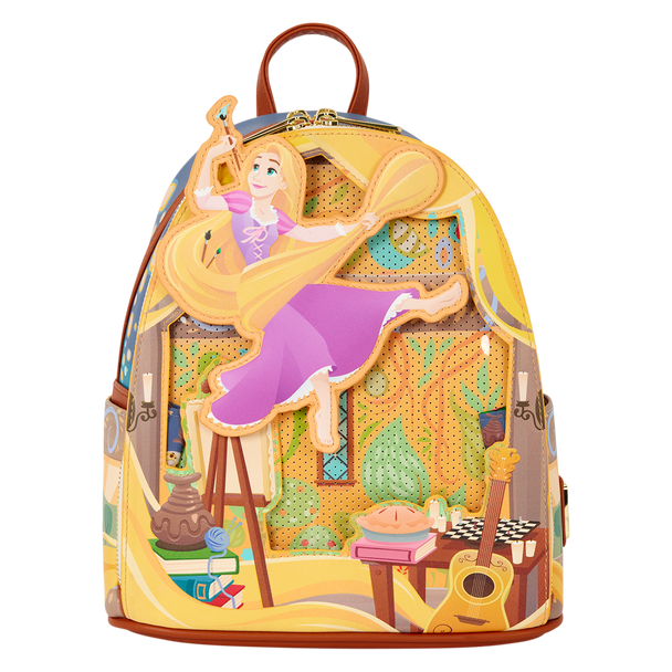 Loungefly Disney Tangled Rapunzel Painting Mini Backpack UPC 671803586017